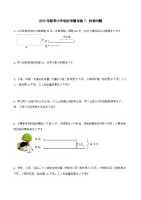 人教版六年级下册数学小升初应用题专练7—和差问题（专项复习）（无答案）