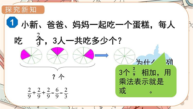 1.分数乘整数  第一单元第一课时第6页