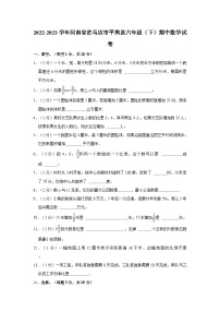 2022-2023学年河南省驻马店市平舆县六年级（下）期中数学试卷