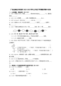 广东省清远市英德市2022-2023学年三年级下学期期中数学试卷