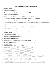 2023届郊区数学三下期末复习检测试题含解析