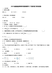 2023届湖南省郴州市桂阳县数学三下期末复习检测试题含解析