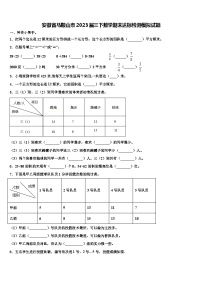 安徽省马鞍山市2023届三下数学期末达标检测模拟试题含解析