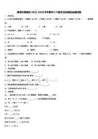 惠州市惠阳区2022-2023学年数学三下期末质量跟踪监视试题含解析