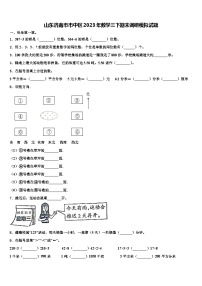 山东济南市市中区2023年数学三下期末调研模拟试题含解析