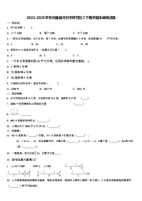 2022-2023学年河南省开封市祥符区三下数学期末调研试题含解析