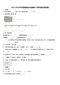 2022-2023学年河南省商丘市虞城县三下数学期末预测试题含解析