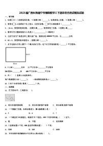 2023届广西壮族南宁市横县数学三下期末综合测试模拟试题含解析