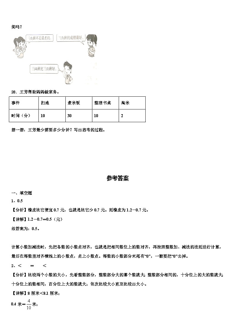 2023届河南省偃师市数学三下期末教学质量检测试题含解析第3页