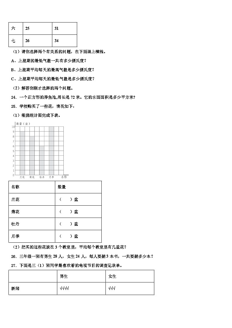 2023届陕西省西安市长安区郭杜镇数学三下期末联考模拟试题含解析03