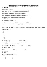 甘肃省酒泉市敦煌市2023年三下数学期末质量检测模拟试题含解析