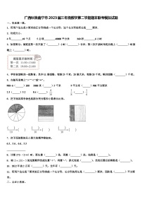 广西壮族南宁市2023届三年级数学第二学期期末联考模拟试题含解析