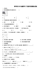 康平县2023届数学三下期末检测模拟试题含解析