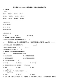 狮子山区2022-2023学年数学三下期末统考模拟试题含解析