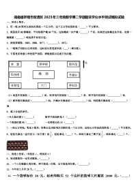 湖南省邵阳市双清区2023年三年级数学第二学期期末学业水平测试模拟试题含解析