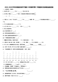 2022-2023学年安徽省宣城市宁国区三年级数学第二学期期末质量跟踪监视试题含解析