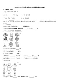 2022-2023学年北京丰台三下数学期末统考试题含解析