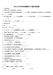 2022-2023学年会泽县数学三下期末考试试题含解析