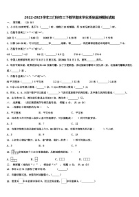 2022-2023学年三门峡市三下数学期末学业质量监测模拟试题含解析