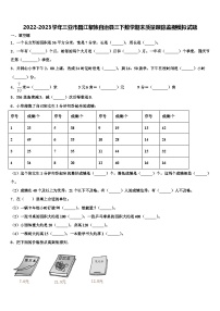 2022-2023学年三亚市昌江黎族自治县三下数学期末质量跟踪监视模拟试题含解析