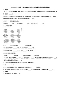 2022-2023学年上海市黄浦区数学三下期末学业质量监测试题含解析