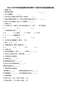 2022-2023学年四川省成都市成华区数学三下期末学业质量监测模拟试题含解析