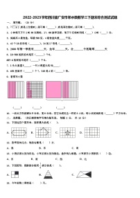 2022-2023学年四川省广安市邻水县数学三下期末综合测试试题含解析