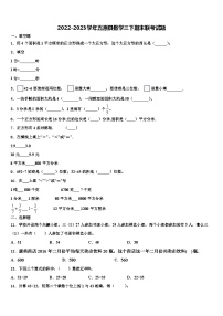 2022-2023学年五原县数学三下期末联考试题含解析