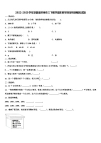 2022-2023学年安徽省蚌埠市三下数学期末教学质量检测模拟试题含解析