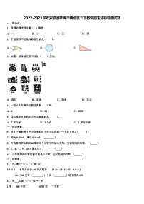 2022-2023学年安徽省蚌埠市禹会区三下数学期末达标检测试题含解析