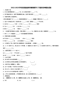 2022-2023学年安徽省宿州市萧县数学三下期末统考模拟试题含解析