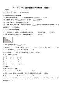 2022-2023学年广东韶关新丰县三年级数学第二学期期末含解析