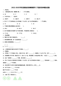 2022-2023学年定西地区通渭县数学三下期末统考模拟试题含解析