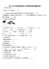 2022-2023学年抚州市南丰县三下数学期末质量检测模拟试题含解析