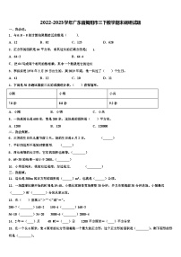 2022-2023学年广东省揭阳市三下数学期末调研试题含解析