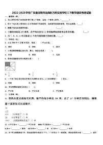 2022-2023学年广东省深圳市龙岗区万科实验学校三下数学期末预测试题含解析