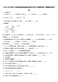 2022-2023学年广东省深圳市南山区南山中英文学校三年级数学第二学期期末统考试题含解析