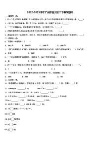 2022-2023学年广州市白云区三下数学期末含解析