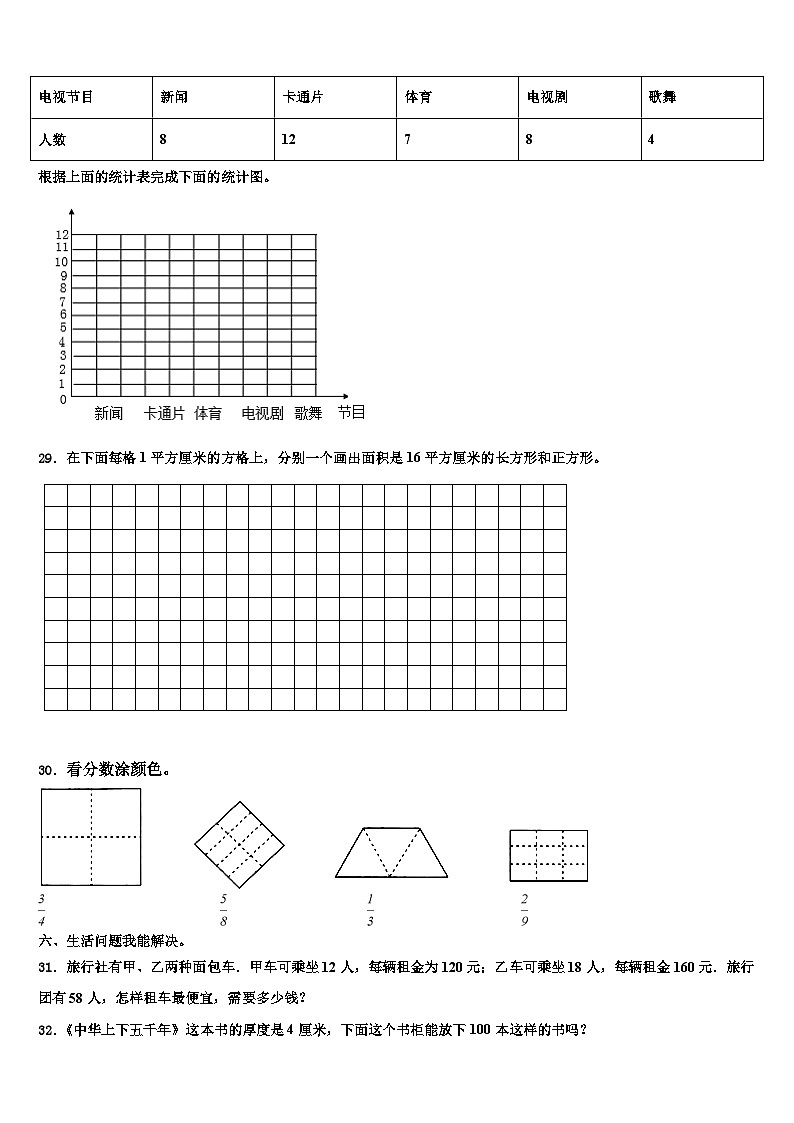 2022-2023学年广西壮族玉林市陆川县三下数学期末学业水平测试试题含解析03