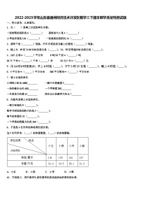 2022-2023学年山东省德州经济技术开发区数学三下期末教学质量检测试题含解析