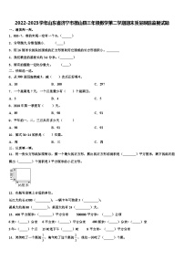 2022-2023学年山东省济宁市微山县三年级数学第二学期期末质量跟踪监视试题含解析