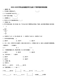 2022-2023学年山东省临沂市兰山区三下数学期末预测试题含解析