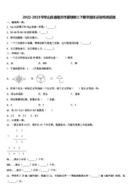 2022-2023学年山东省临沂市蒙阴县三下数学期末达标检测试题含解析