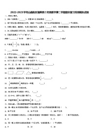 2022-2023学年山南地区措美县三年级数学第二学期期末复习检测模拟试题含解析