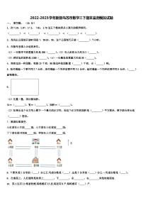 2022-2023学年新疆乌苏市数学三下期末监测模拟试题含解析