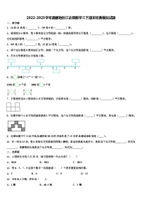 2022-2023学年昌都地区江达县数学三下期末经典模拟试题含解析