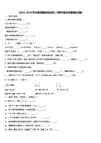 2022-2023学年果洛藏族自治州三下数学期末经典模拟试题含解析