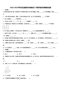 2022-2023学年河北省保定市高碑店三下数学期末经典模拟试题含解析