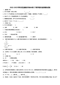 2022-2023学年河北省保定市徐水县三下数学期末监测模拟试题含解析