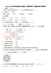 2022-2023学年河北省邢台市某地区三年级数学第二学期期末复习检测试题含解析